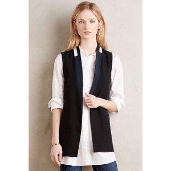 Anthropologie Tops - Anthropologie Elevenses Tailored Vest NWOT